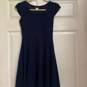 Simple navy dress